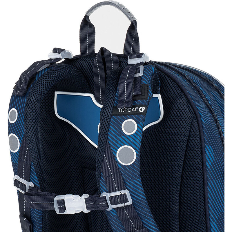 Modrý školní batoh s šestiúhelníky Topgal KIMI 23020