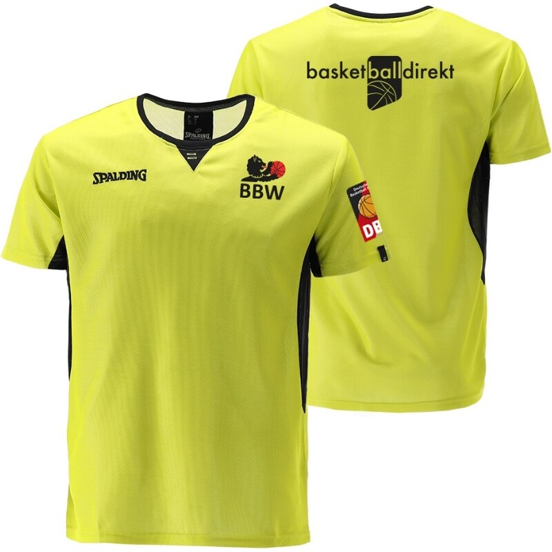 Dres Spalding Offizielles WBV Referee T-shirt 40222001-limeblack-xl