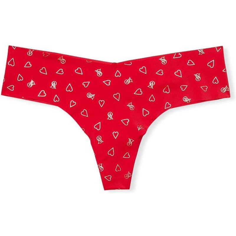 Victoria's Secret No-show Foil Heart Tanga