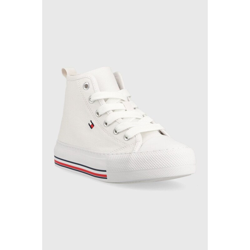 Dětské tenisky Tommy Hilfiger bílá barva