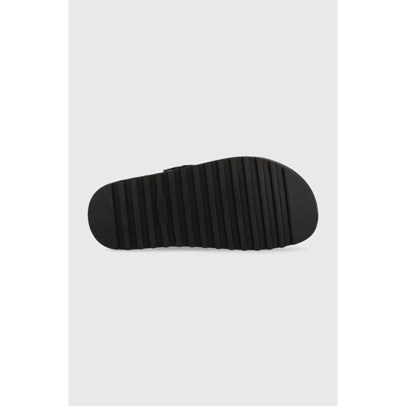 Pantofle Guess FATEMA dámské, černá barva, FL6FAT FAL03
