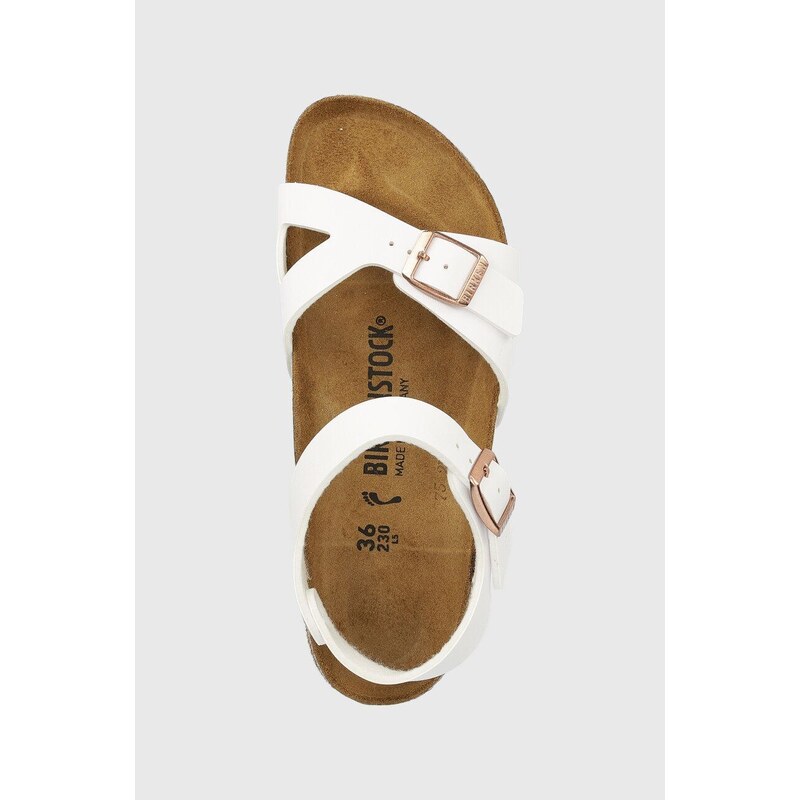 Dětské sandály Birkenstock Rio bílá barva