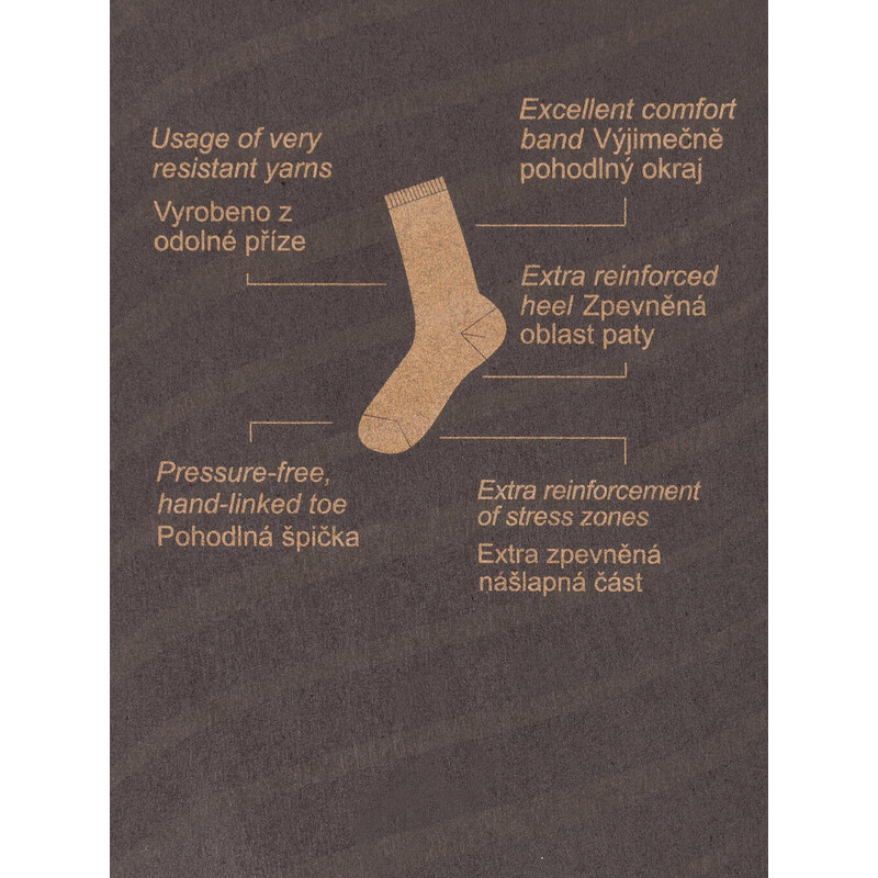 FERATT Pánské bambusové ponožky krátké černé