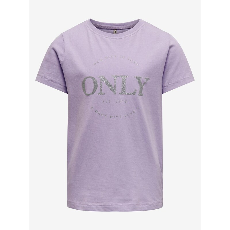 Světle fialové holčičí tričko ONLY Wendy - Holky