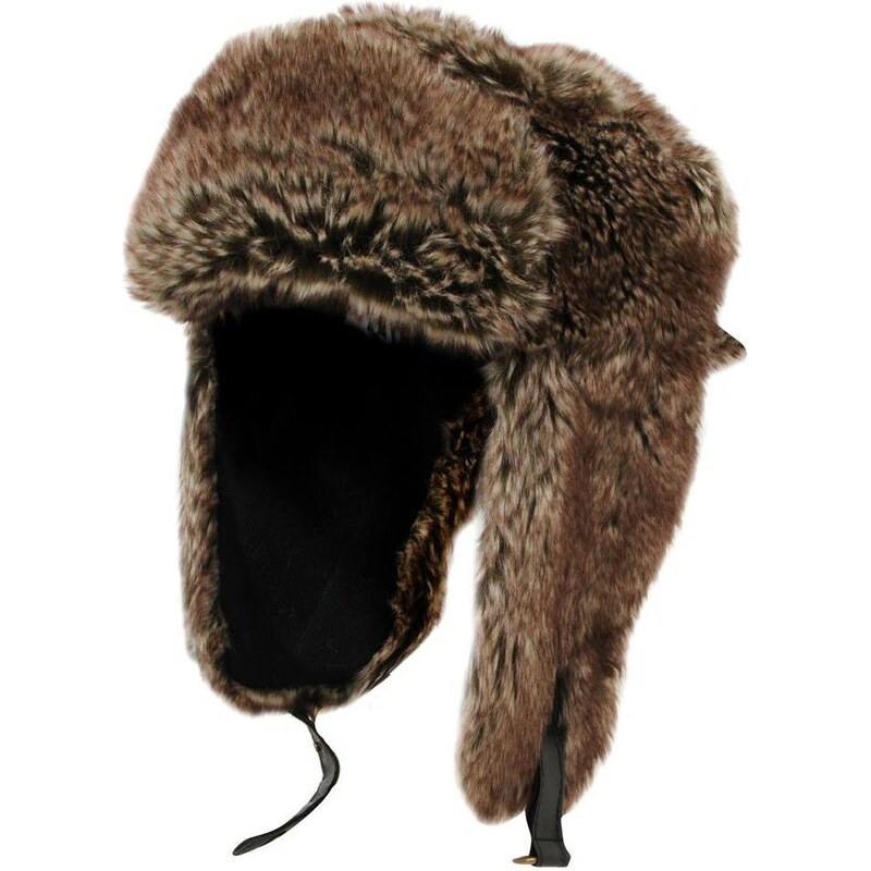 Firetrap Fur Trapper Hat Mens