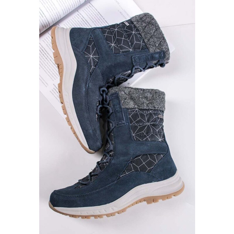 Tamaris Comfort Tmavě modré pohodlné kotníkové boty 8-86223
