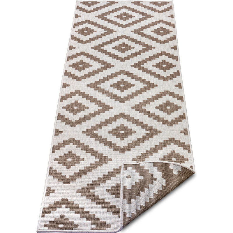 NORTHRUGS - Hanse Home koberce Kusový koberec Twin-Wendeteppiche 105460 Linen – na ven i na doma - 80x150 cm