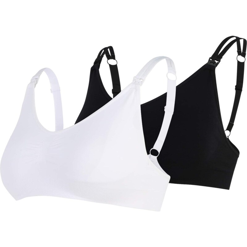 Lindex Maternity Kojící podprsenka černá / bílá 93707844