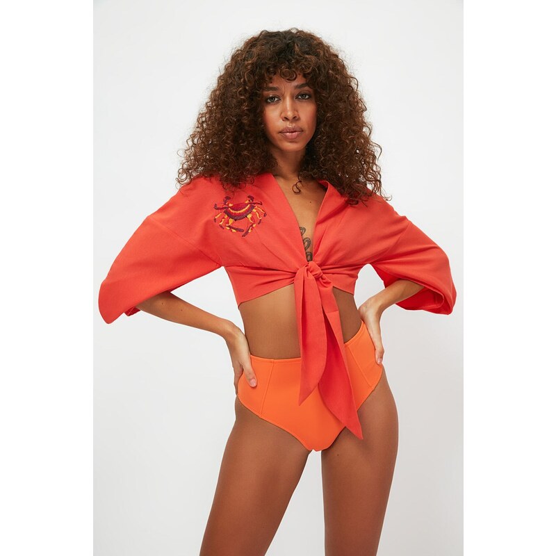 Trendyol Blouse - Orange - Regular fit