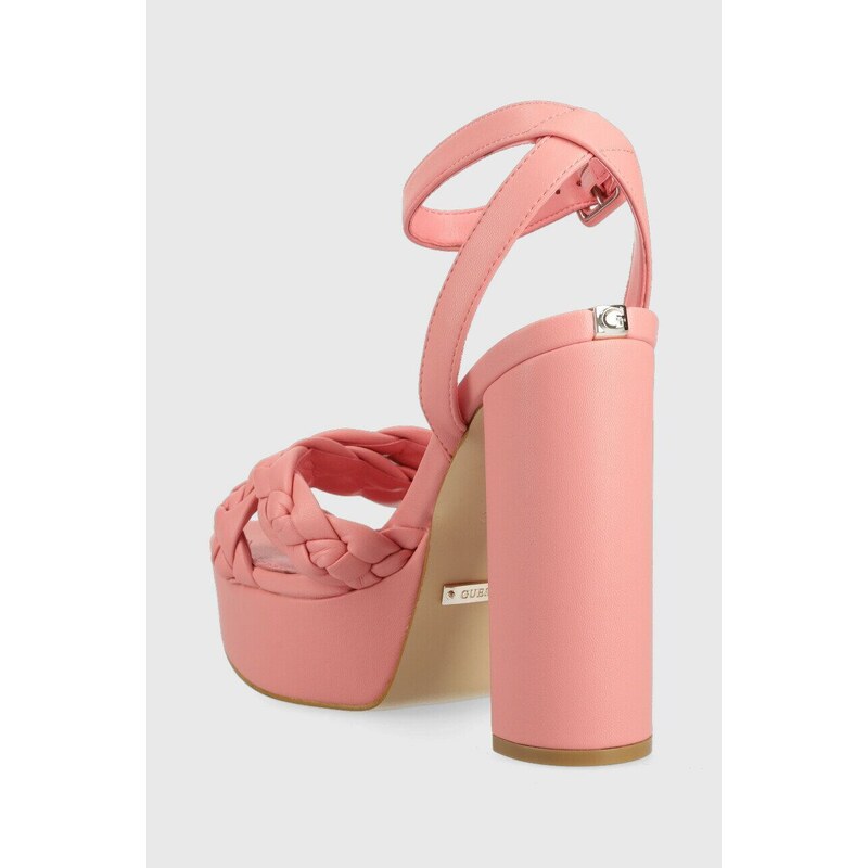 Sandály Guess GABIRA růžová barva, FL6GBR ELE03