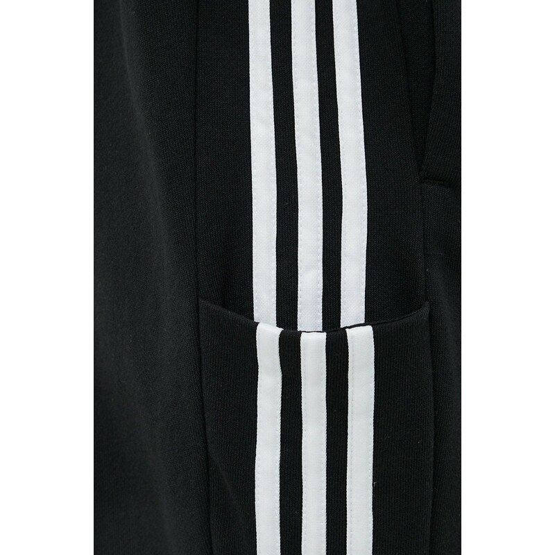 Bavlněné tepláky adidas černá barva, s aplikací, HA4337