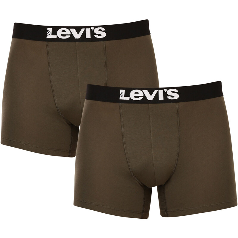 2PACK pánské boxerky Levis zelené (905001001 011)