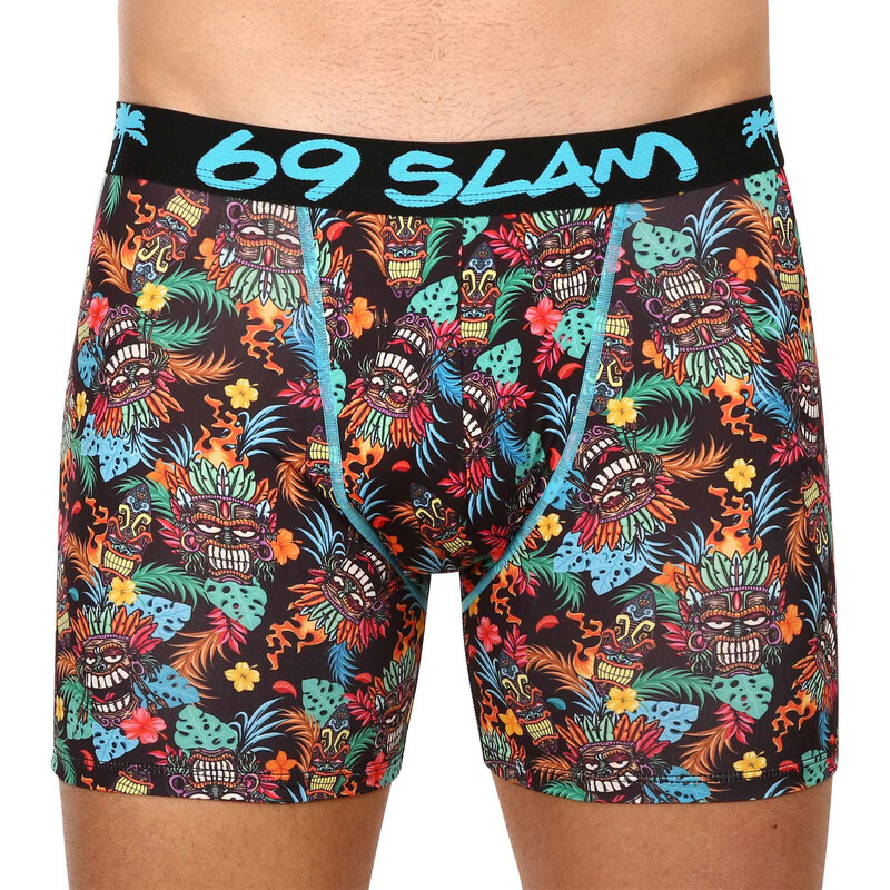 Pánské boxerky 69SLAM fit hawaiian tiki (MBYHWT-PO)