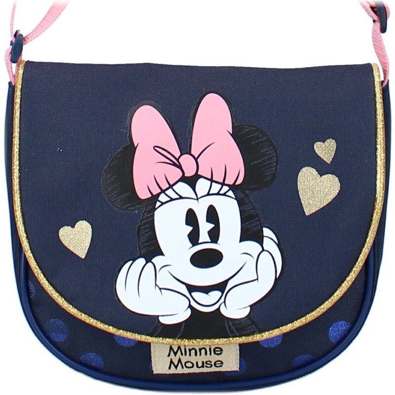 Vadobag Dětská / dívčí taška přes rameno Minnie Mouse - Disney - motiv Glitter Love