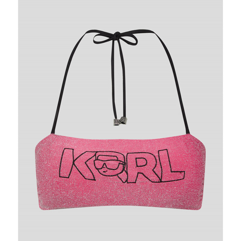 PLAVKY KARL LAGERFELD IKONIK 2.0 LUREX BANDEAU