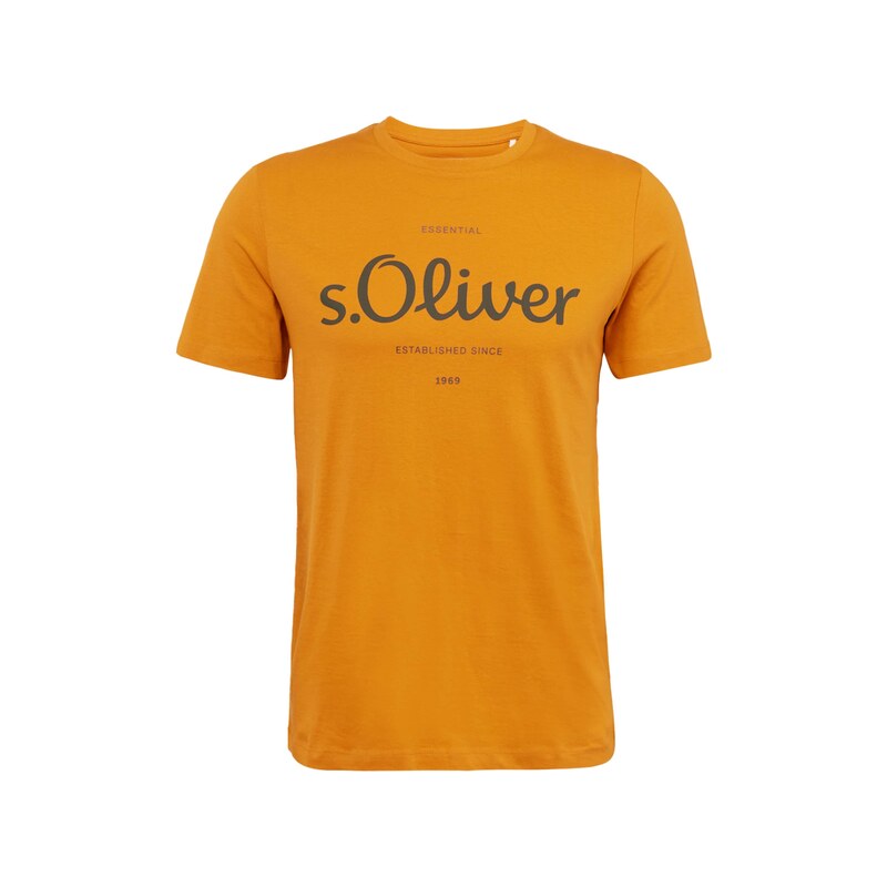 s.Oliver Tričko oranžová / černá