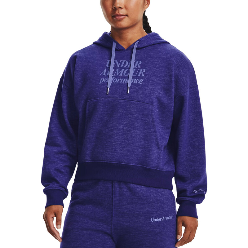 Under Armour ikina s kapucí Under Arour Essential Script Hoodie 1374107-468