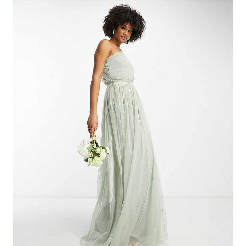 Anaya Tall Anaya With Love Tall Bridesmaid tulle one shoulder