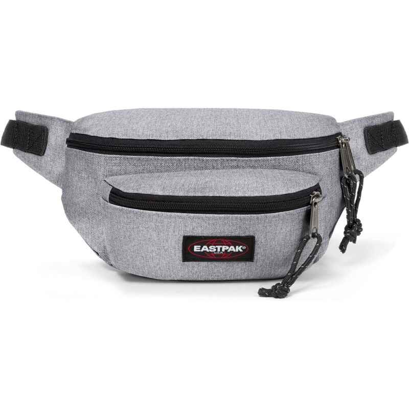 EASTPAK Ledvinka Doggy šedý melír / červená / černá / bílá