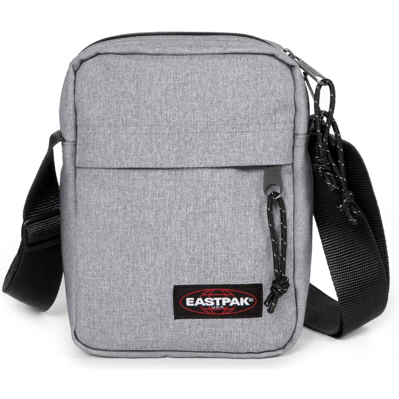 EASTPAK Taška přes rameno The One šedý melír / burgundská červeň