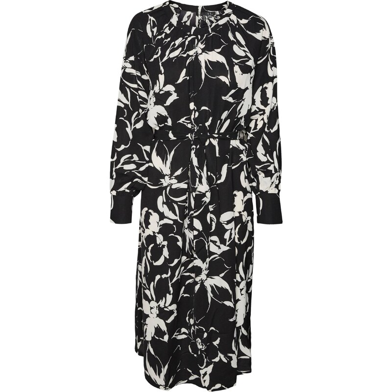 VERO MODA Šaty černá / bílá
