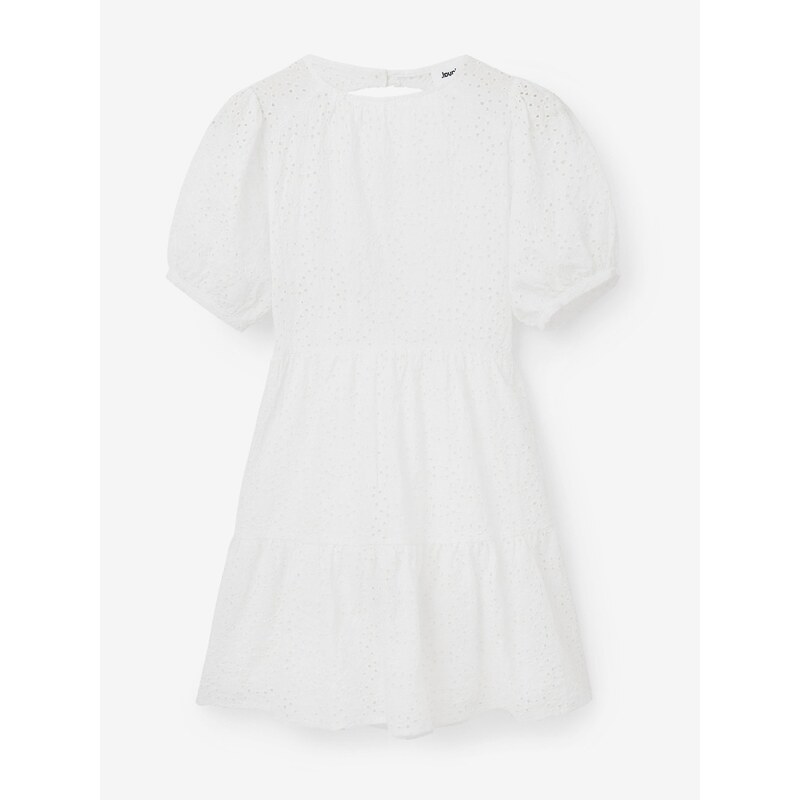 Bílé dámské vzorované šaty Desigual Limon - Dámské