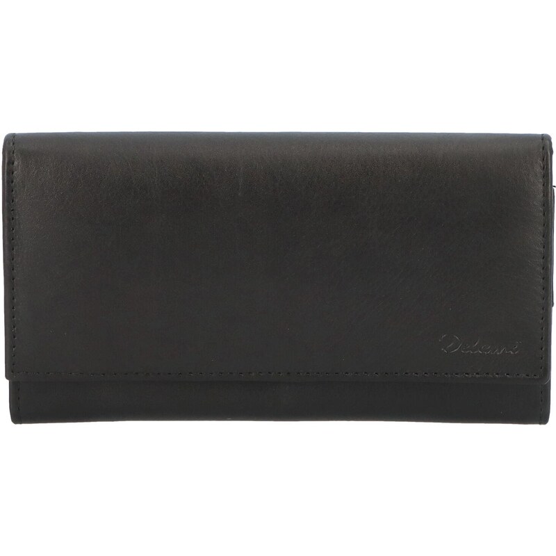 Dámská kožená peněženka černá - Delami Otilia černá