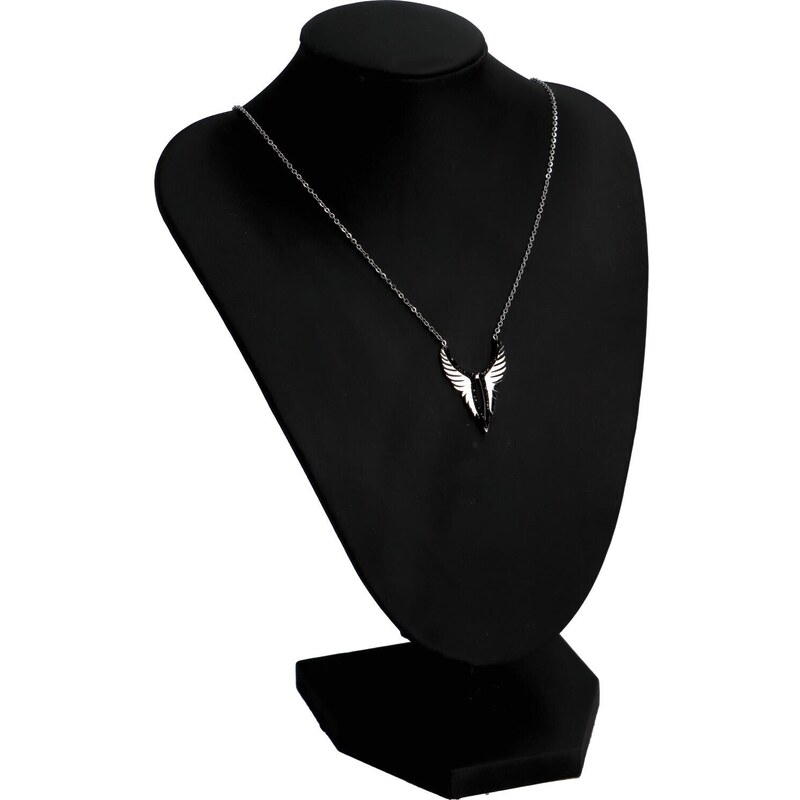 Delami Něžný dámský náhrdelník s chirurgické oceli Wings Black