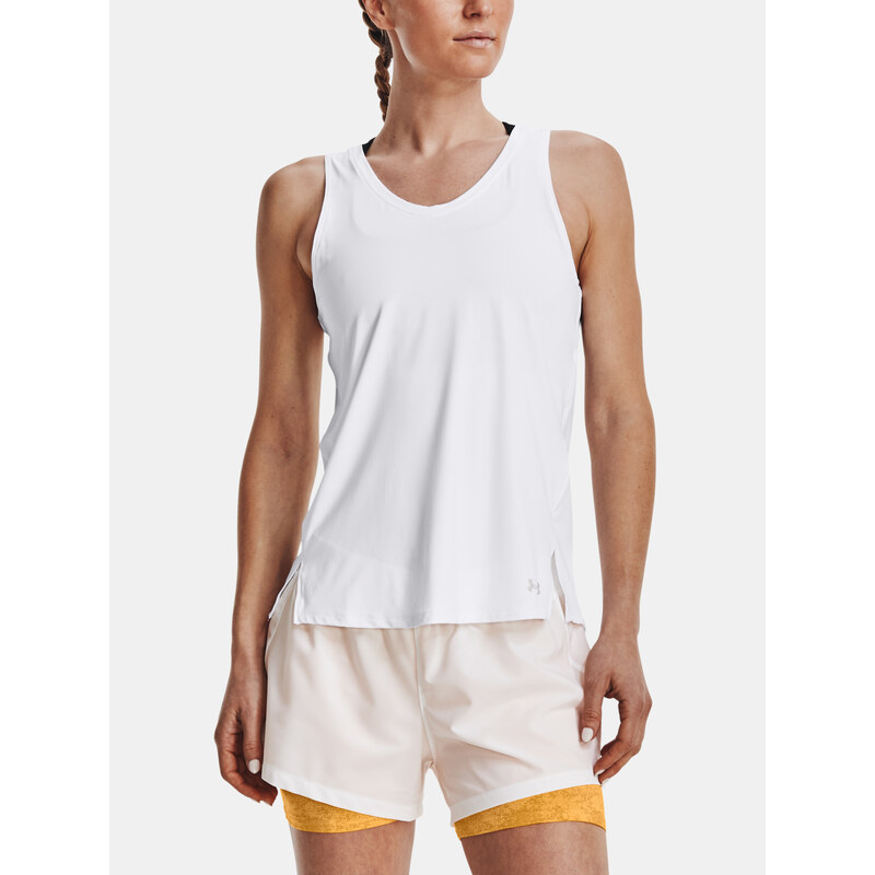 Under Armour Tílko UA IsoChill Run Laser Tank-WHT - Dámské