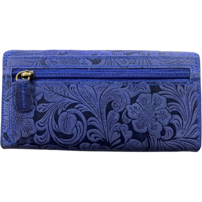 Roberto Dámská kožená peněženka s motivem modrá 4531