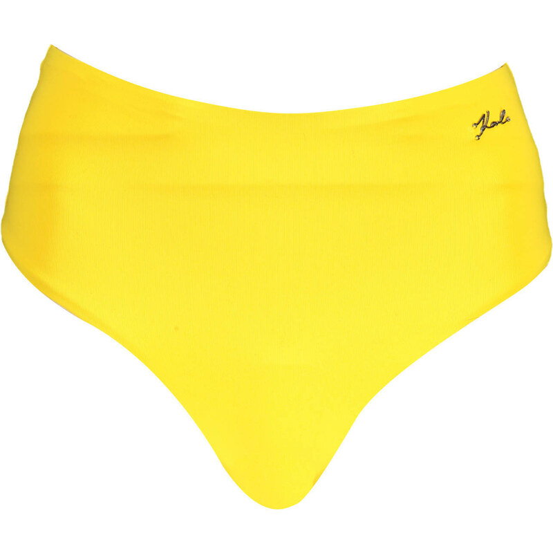 KARL LAGERFELD BEACHWEAR Žlutý spodní díl plavek Karl Lagerfeld