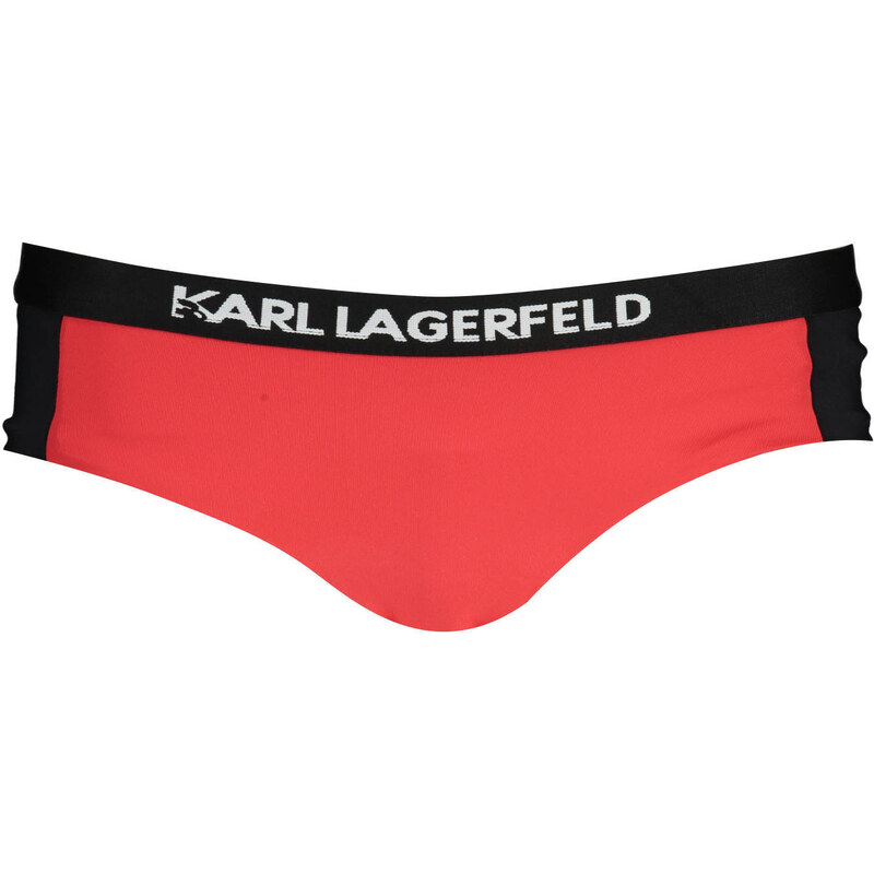 KARL LAGERFELD BEACHWEAR Karl Lagerfeld červený spodní díl bikin