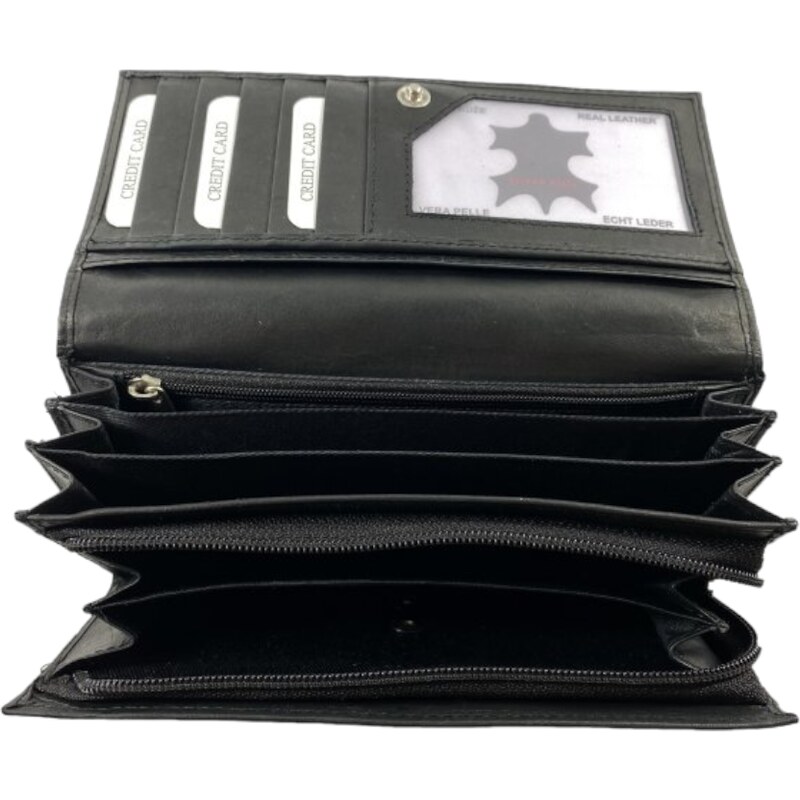 Loranzo Dámská kožená peněženka černá 451