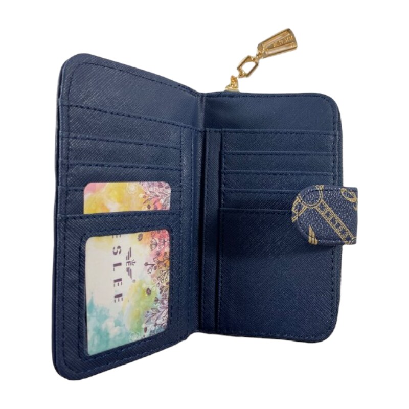 Eslee Dámská peněženka s módním motivem modrá A1128