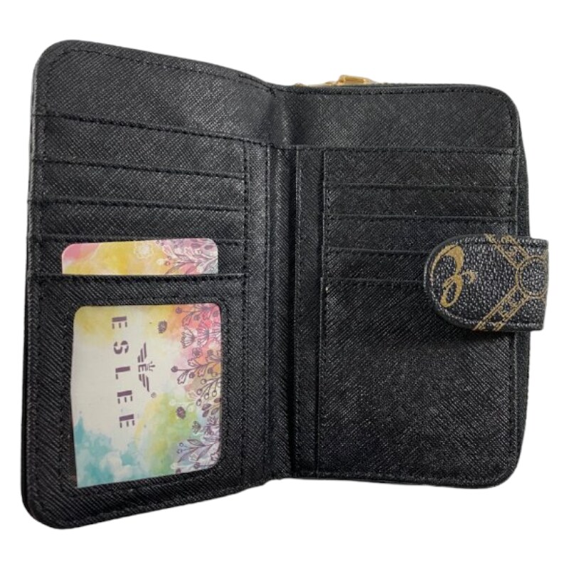 Eslee Dámská peněženka s módním motivem černá A1128
