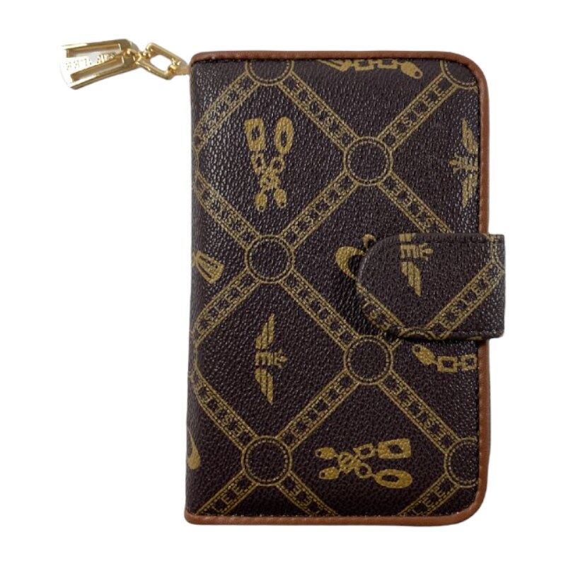 Eslee Dámská peněženka s módním motivem hnědá A1128