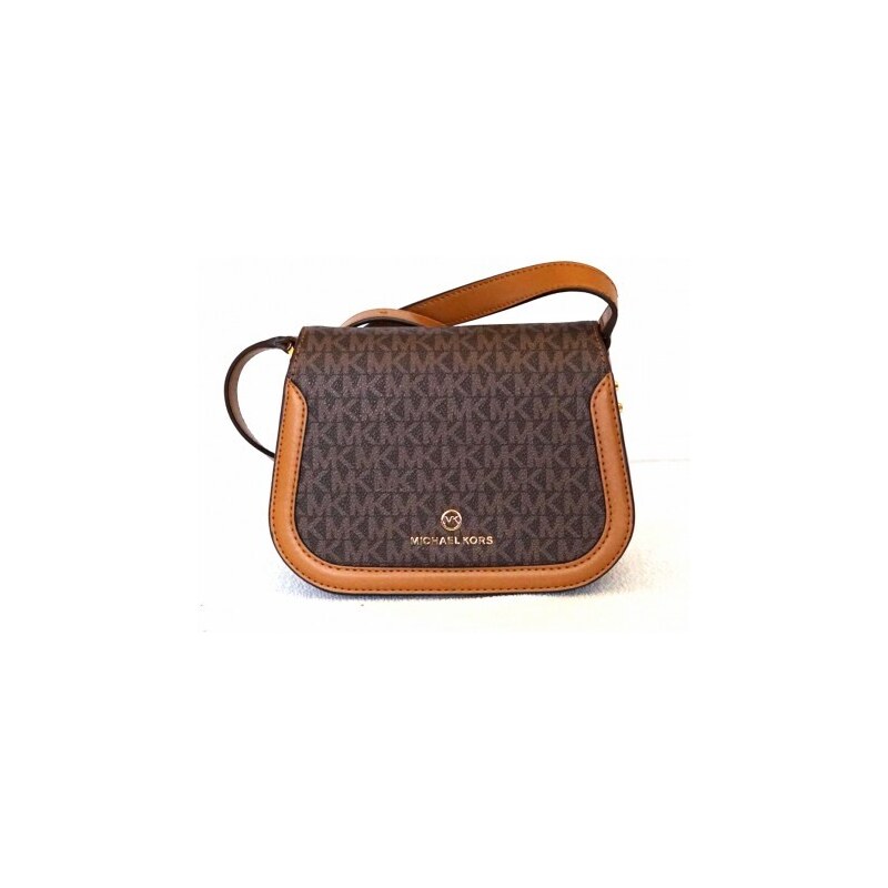 Michael Kors dámská kabelka crossbody LUCIE 32F2GKZC1B BRN/ACORN SM SADDLE XBODY Michael Kors 32F2GKZC1B 196163514208