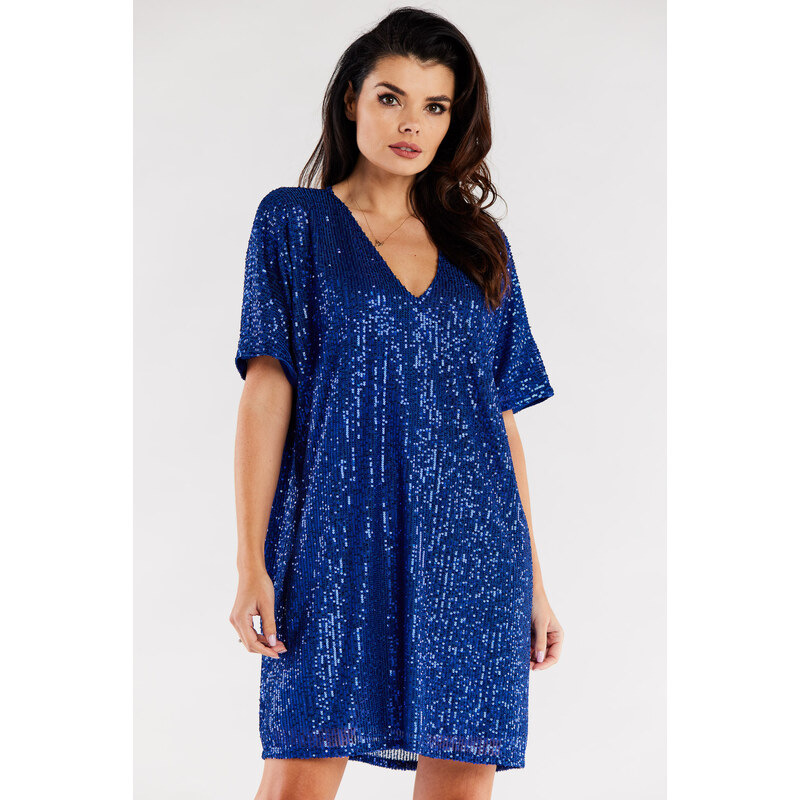 Awama Womans Dress A566 Blue