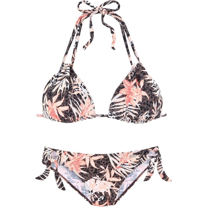 BUFFALO Bikiny hnědá / růžová / černá / bílá 93806821