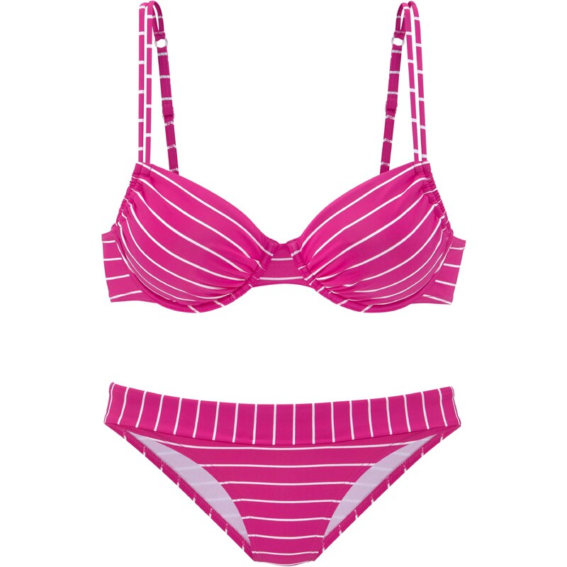 VIVANCE Bikiny pink / bílá 94213797