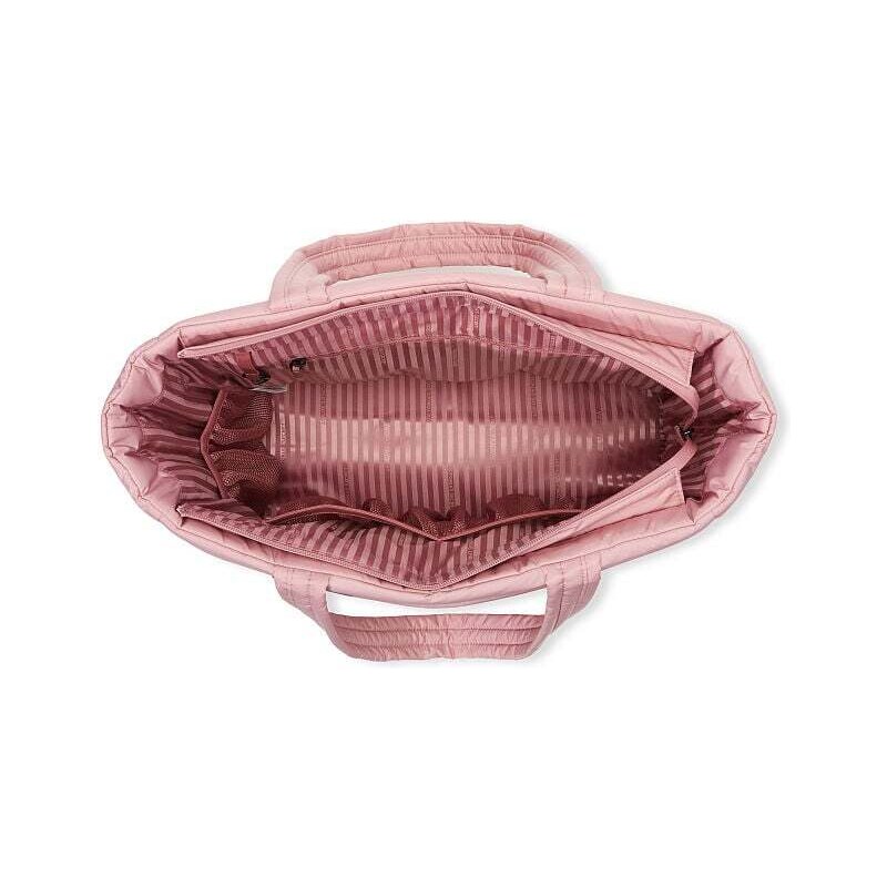 Victoria's Secret elegantní růžová taška přes rameno Puffer Tote