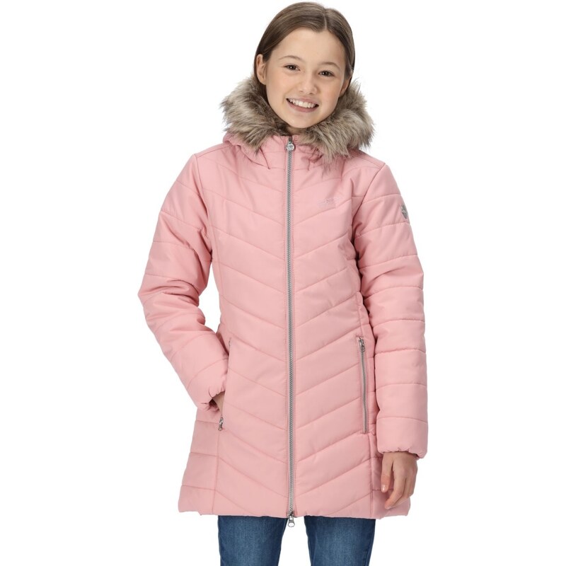 Dívčí prošívaný kabát Regatta FABRIZIA růžová