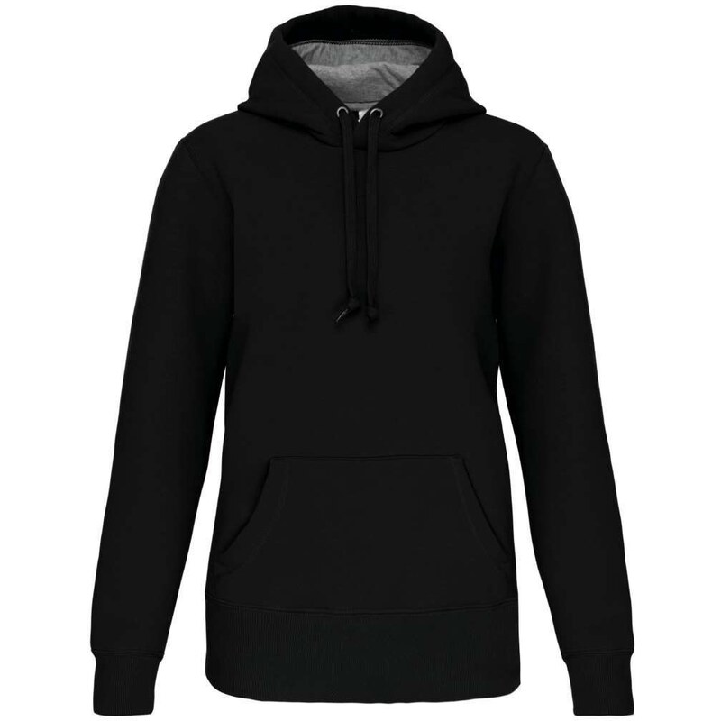 Kariban Unisex luxusní mikina s kontrastní kapucí –