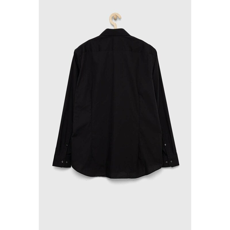 Košile Seidensticker černá barva, regular, s klasickým límcem, 01.653760