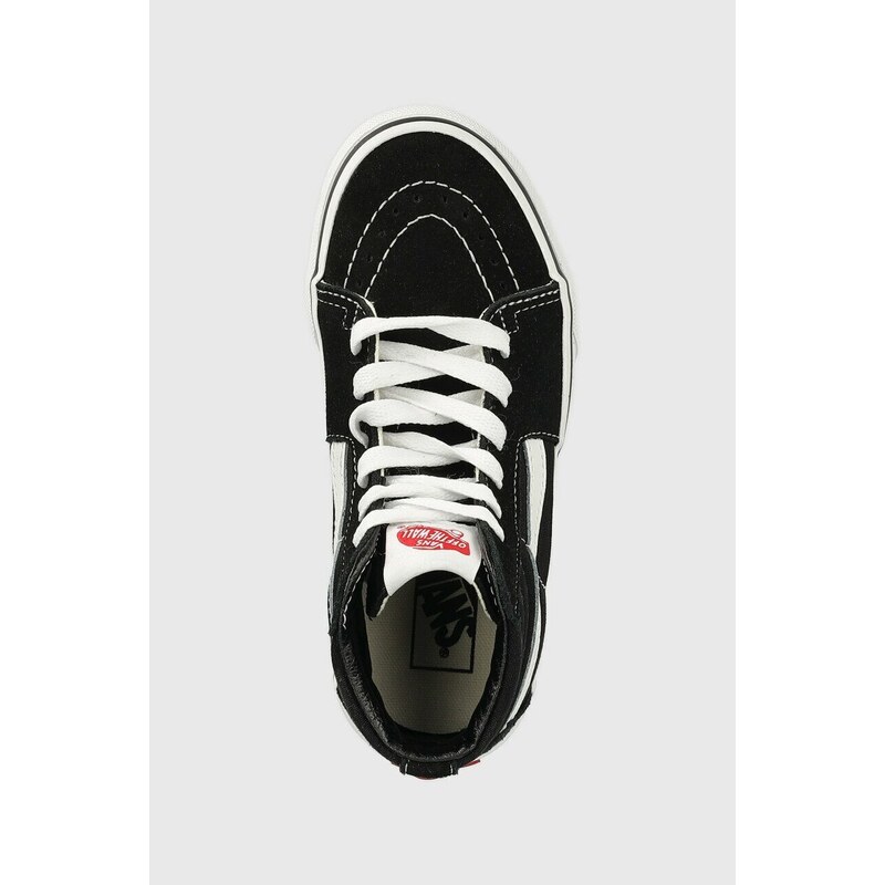 Dětské tenisky Vans UY SK8 Hi BLACK/TRUE WHIT černá barva