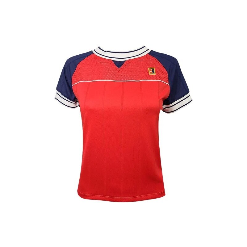 Triko tenisové Nike Court Dri Fit Slam NY Top Velikost: 36 červená 76669538