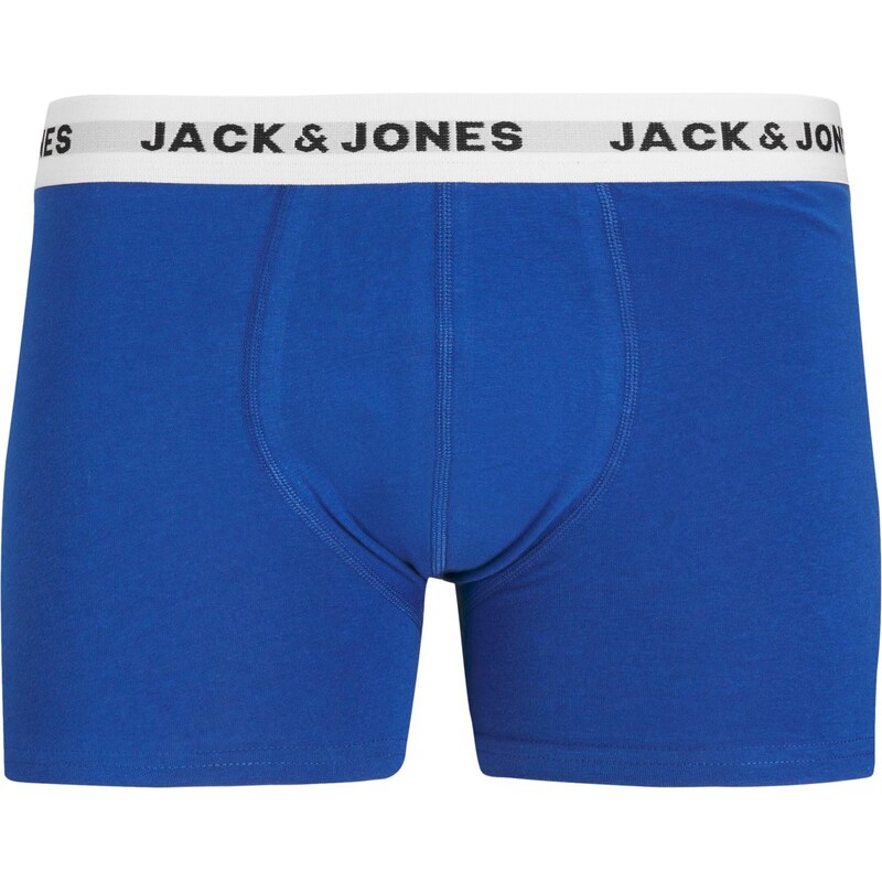 JACK & JONES Boxerky modrá / námořnická modř / šedý melír / světle červená / černá