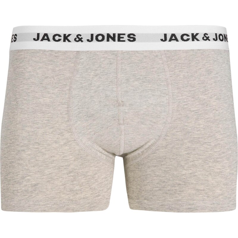 JACK & JONES Boxerky modrá / námořnická modř / šedý melír / světle červená / černá