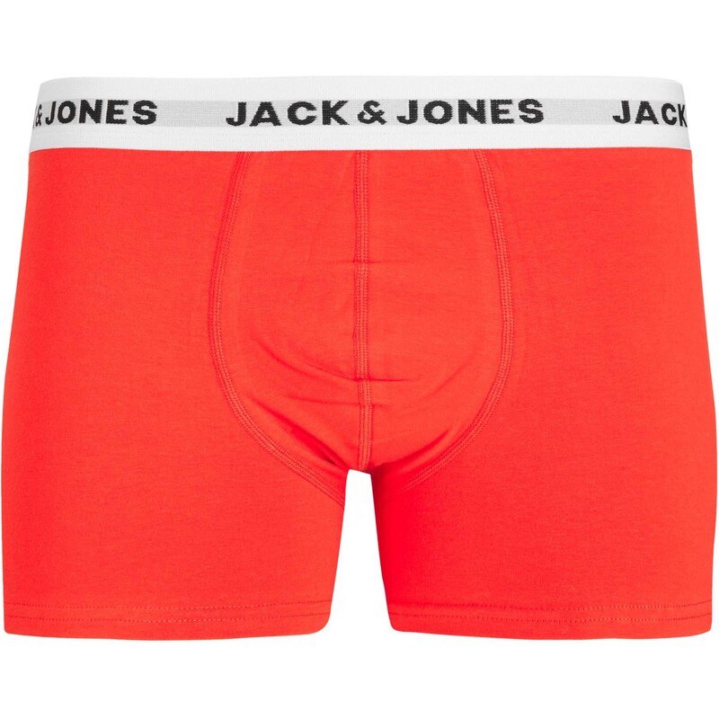 JACK & JONES Boxerky modrá / námořnická modř / šedý melír / světle červená / černá