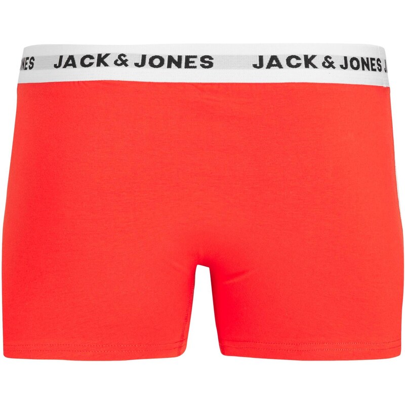 JACK & JONES Boxerky modrá / námořnická modř / šedý melír / světle červená / černá